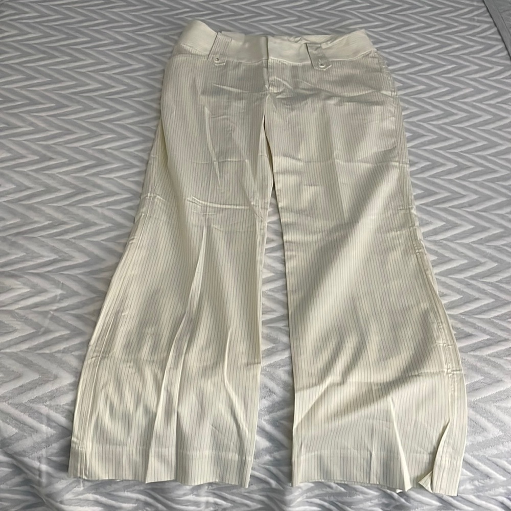 Banana Republic Stretch Cream Martin Fit pants